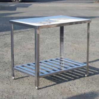  3 業務用 ステンレス 作業台 W 900 D 600 H 800ｍm 厨房 cm アングル脚 その他 キッチンツール