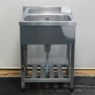 アズマ 業務用 ステンレス 1槽 シンク W 600 D H 800 93 mm 厨房 槽内寸 深220 HP 1-600 cm