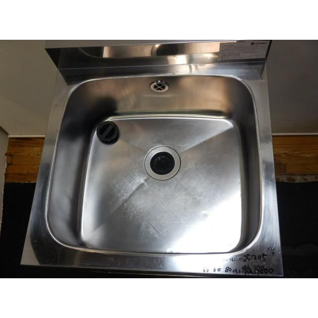  アズマ 業務用 ステンレス 1槽 シンク W 600 D H 800 93 mm 厨房 槽内寸 深220 HP 1 cm その他 キッチンツール