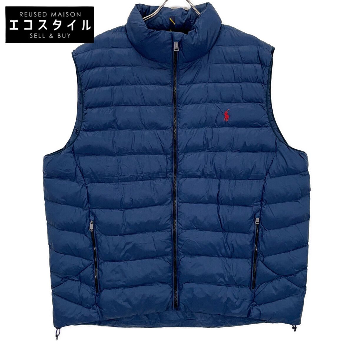 POLO RALPH LAUREN ポロ ラルフローレン ﾈｲﾋﾞｰ 中綿 ﾛｺﾞ ﾍﾞｽﾄ XXL