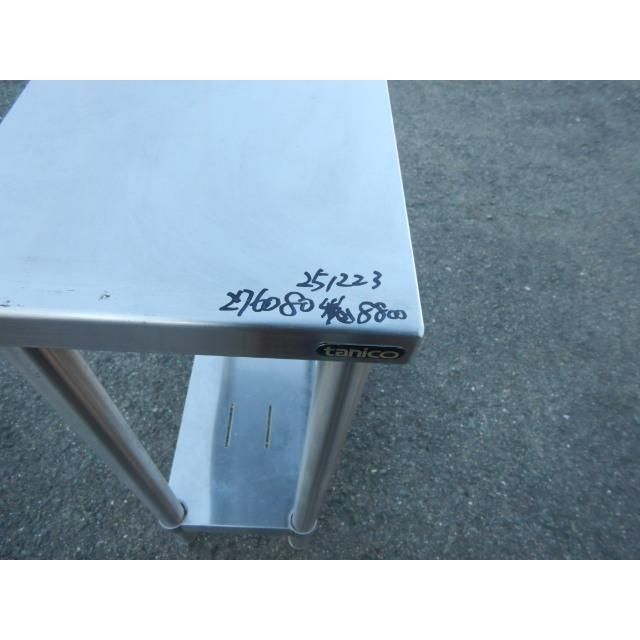 タニコー 業務用 ステンレス 作業台 W 270 D 600 H 800ｍm 厨房 隙間 cm 30