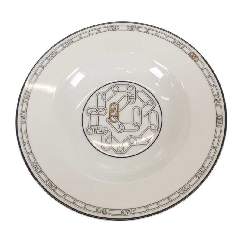 中古】フェンディ FENDI オーロックプレート 2枚セット 7AC046 食器