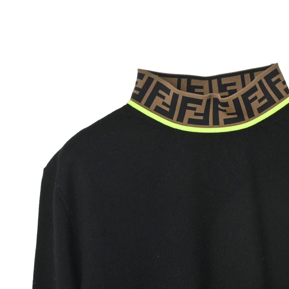 FENDI FZZ411 ズッカ柄 ハイネック ウール ニット - メルカリ