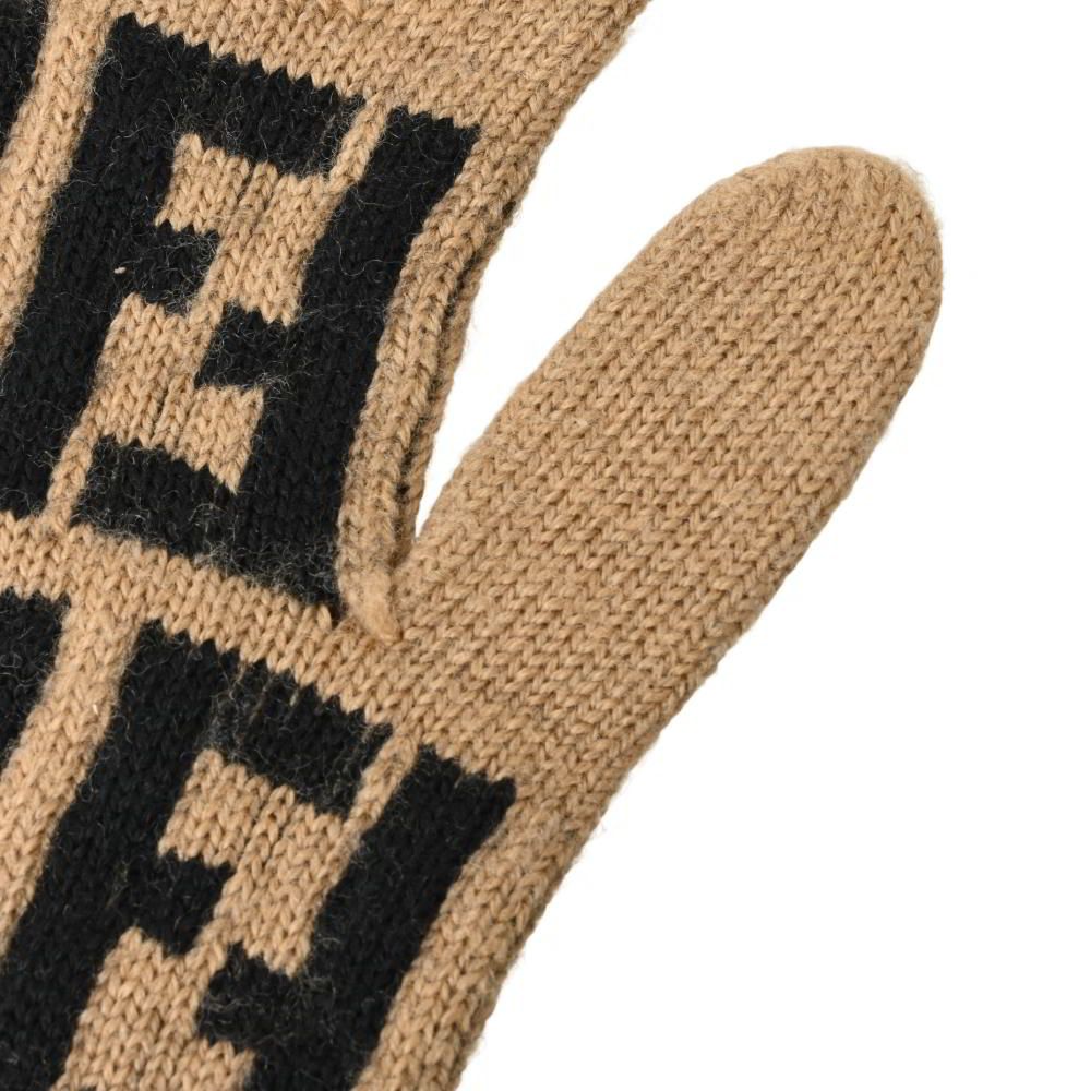  FENDI ヴィンテージ ズッカ柄 ウール 手袋 グローブ 手帳 小物