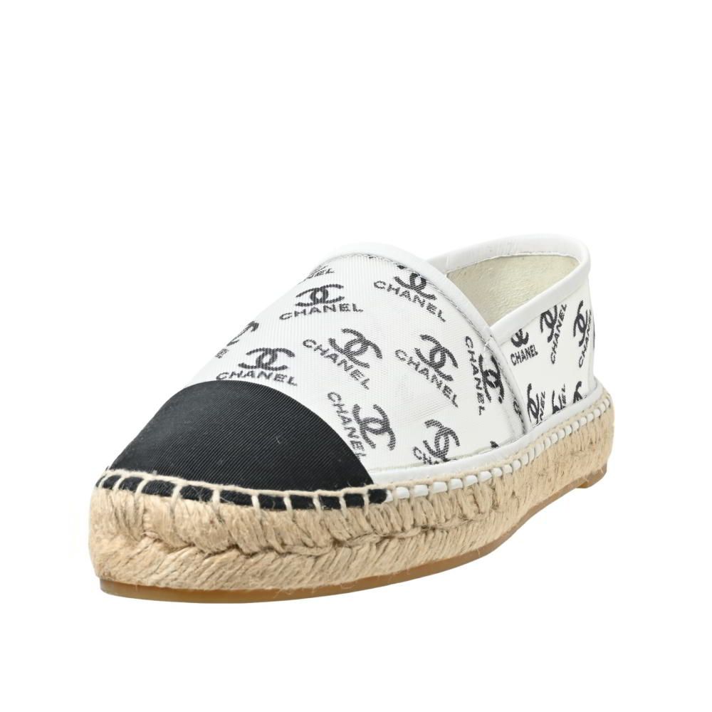 CHANEL G34673 ロゴ メッシュ エスパドリーユ シューズ - メルカリ