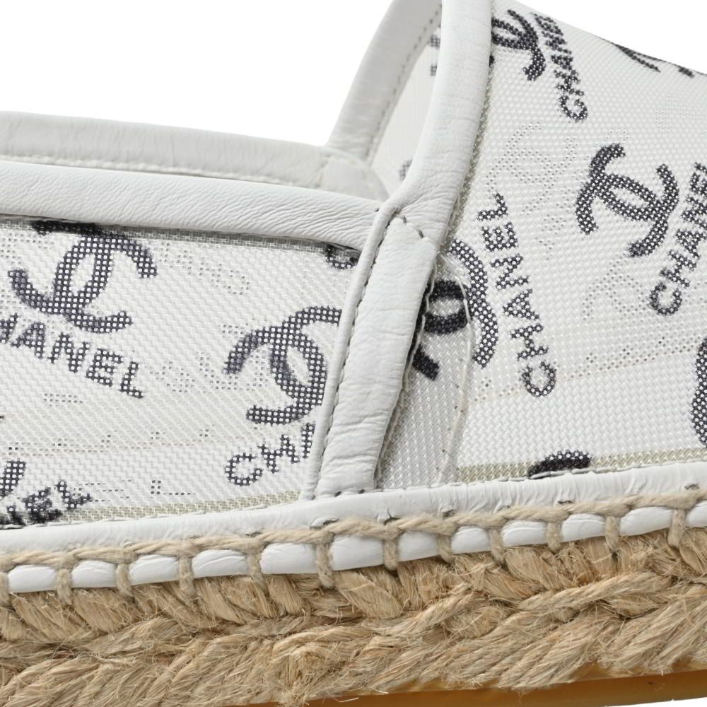 CHANEL G34673 ロゴ メッシュ エスパドリーユ シューズ - メルカリ
