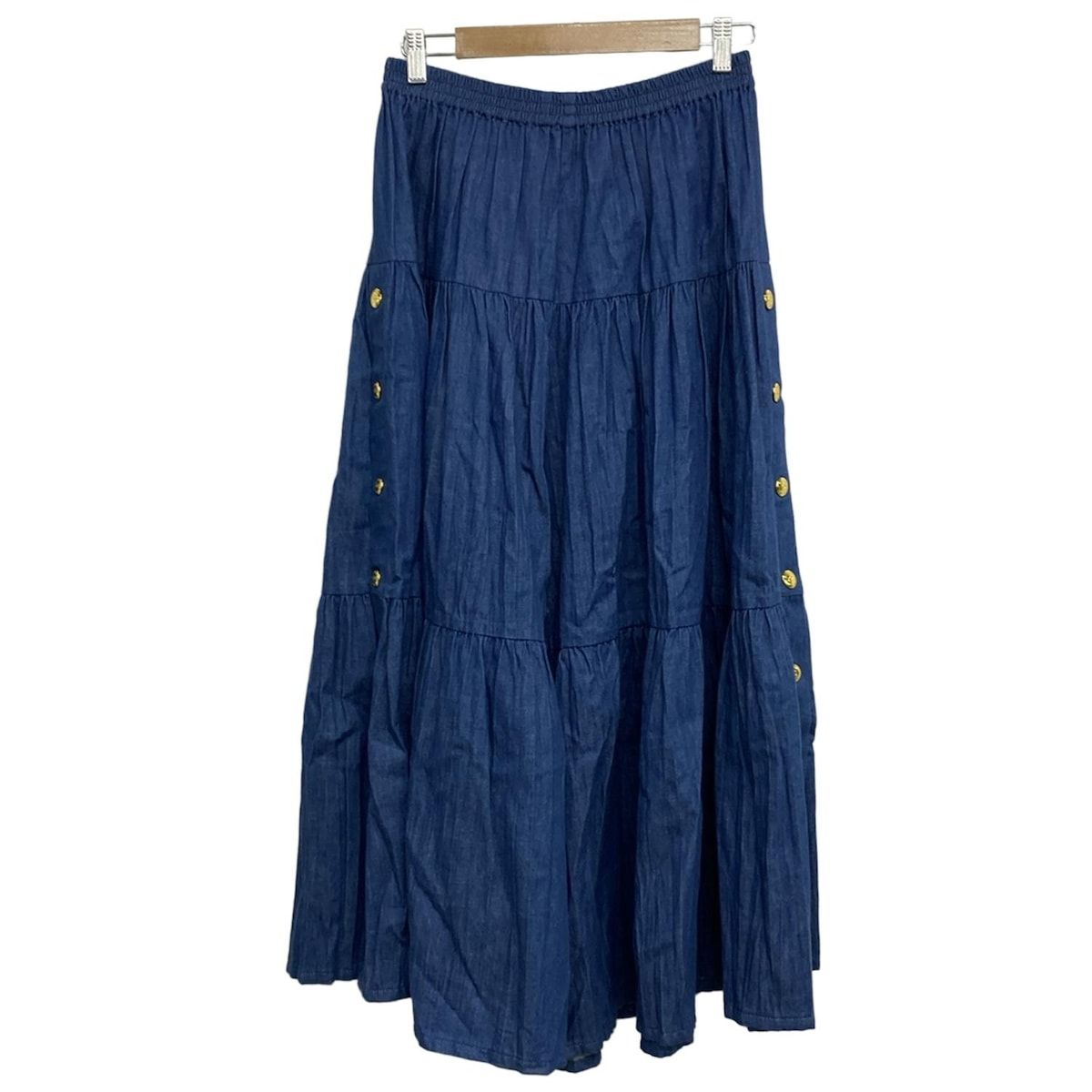 GUCCI グッチ パンツ サイズ38 S レディース - 748653 XDCNJ ブルー クロップド 半端丈 |ウエストゴム|デニム