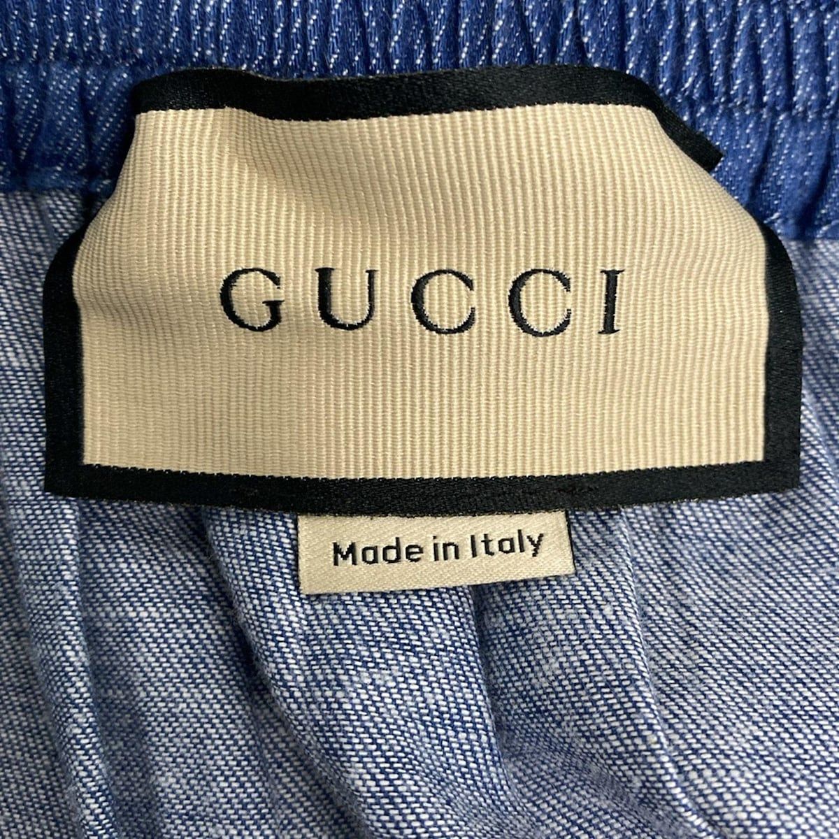 GUCCI(グッチ) パンツ サイズ38 S レディース - 748653 XDCNJ ブルー