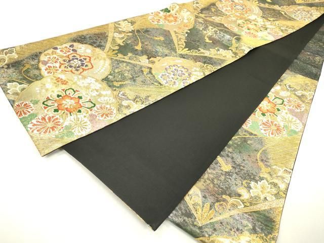 平和屋着物▽六通柄袋帯 唐織 正倉院花唐草文 金糸 引箔 鈴乃屋扱い