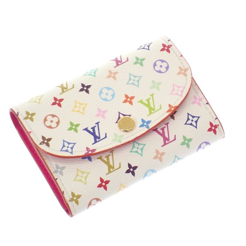 ルイヴィトン LOUIS VUITTON ポルトモネロザリ M 13399 コインケース モノグラムマルチカラーキャンバス ゴールド金具 レディース Aランク