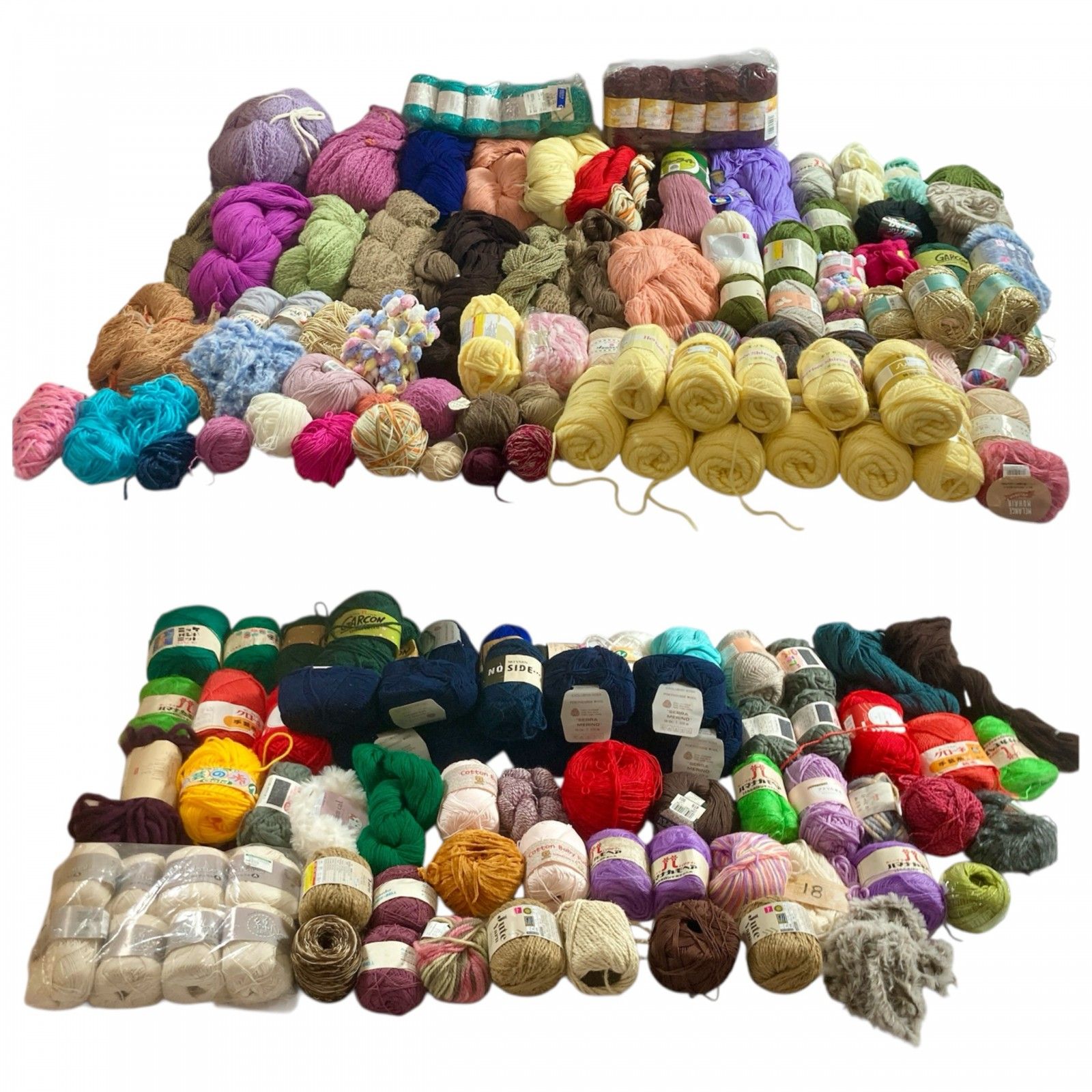 ハンドメイド 手芸用品 毛糸 約 以上 ポリエステル 綿 アクリル 他 混紡糸 大量 まとめ商品 8.2 kg