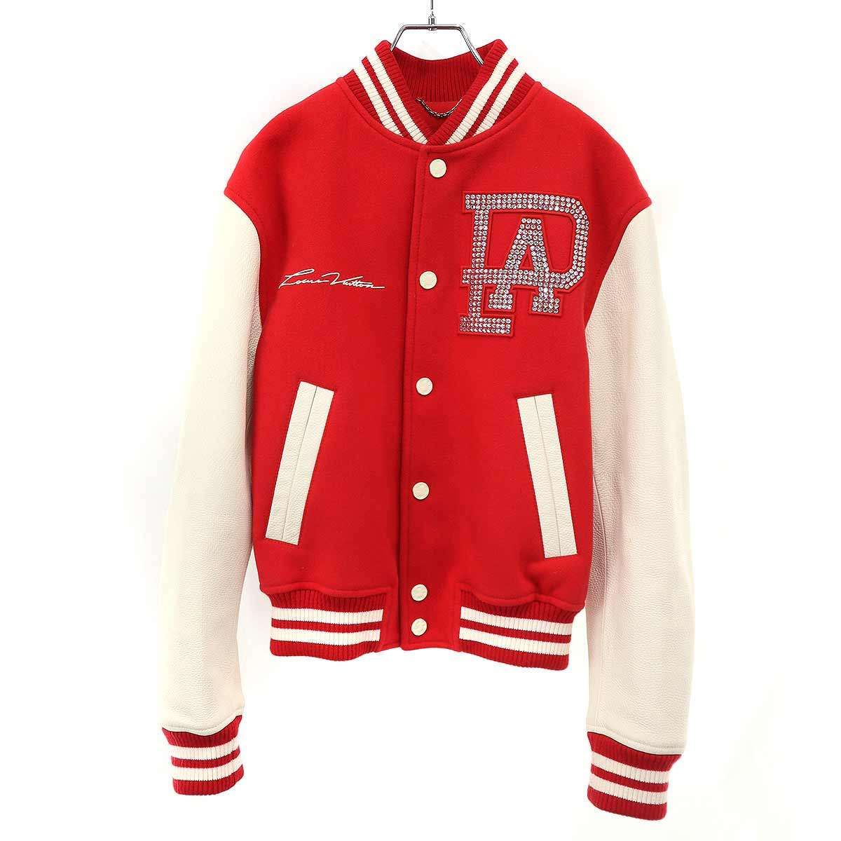 【神崎】ルイヴィトン　スタジャン　バーシティジャケット　ヴァージル Louis Vuitton ルイ ヴィトン スタジャン ヴァージル - メルカリ