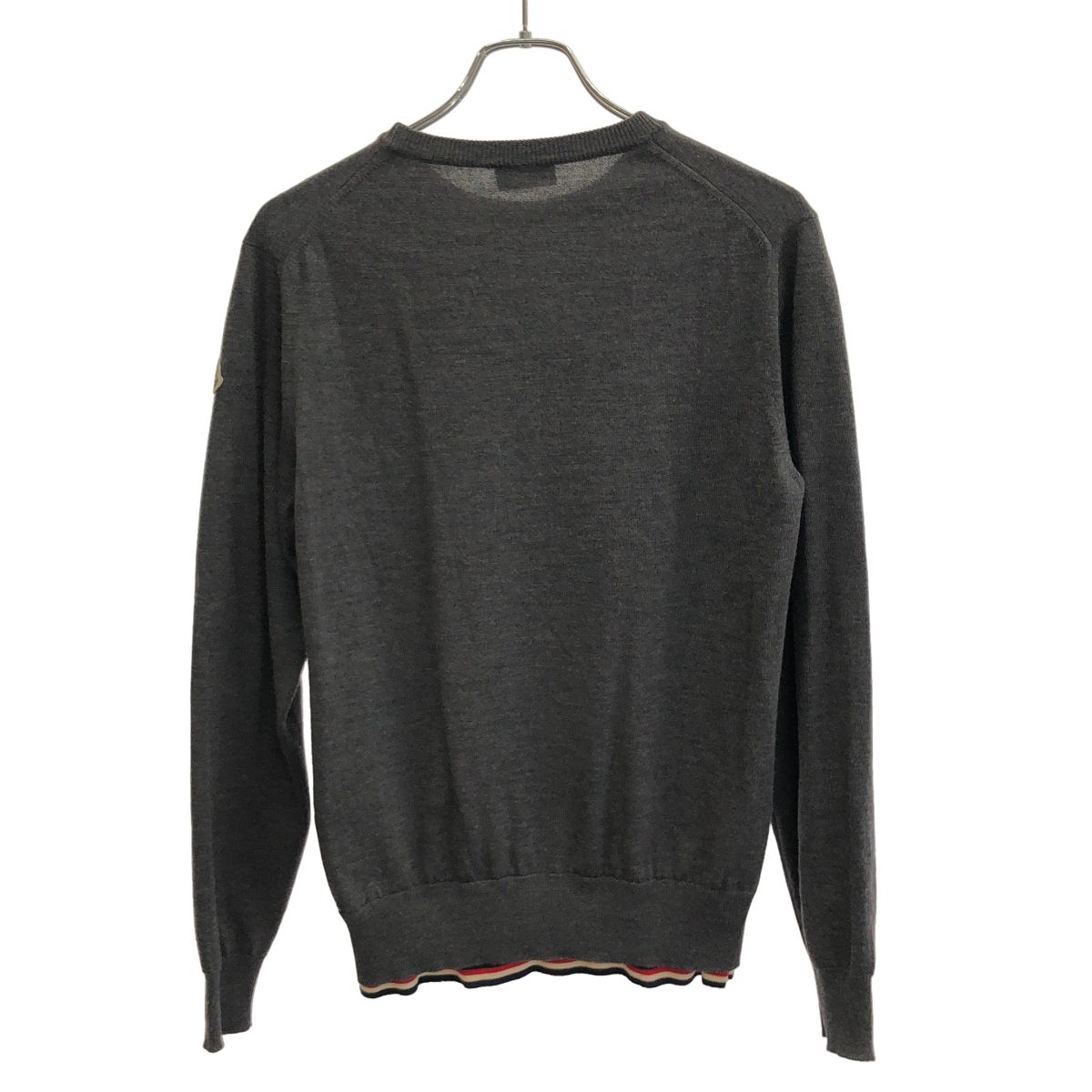 未使用・タグ付き★モンクレール　MAGLION トリコロール　ニット　黒　L 未使用・タグ付き☆モンクレール MAGLION トリコロール ニット 黒 L メンズ