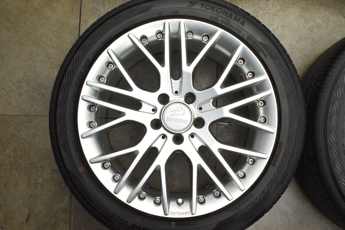 バリ溝 Carlsson カールソン 1|10 X 18 in 8.5 J 50 PCD 112 ヨコハマ アドバンデシベル V 552 245|45 R ベンツ W 213 Eクラス 447 Vクラス