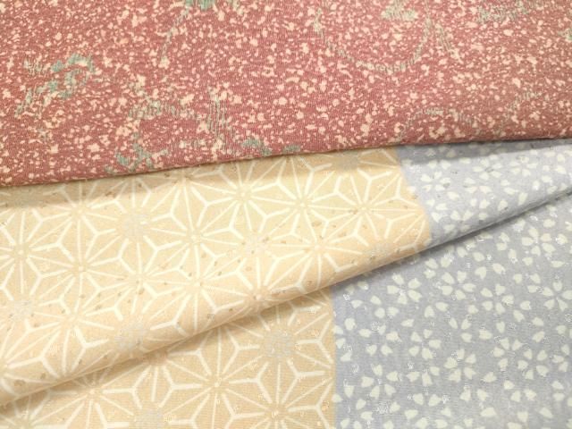 平和屋着物▽長襦袢 無双仕立て 麻の葉舞桜間道 正絹 逸品 DABB1045fe