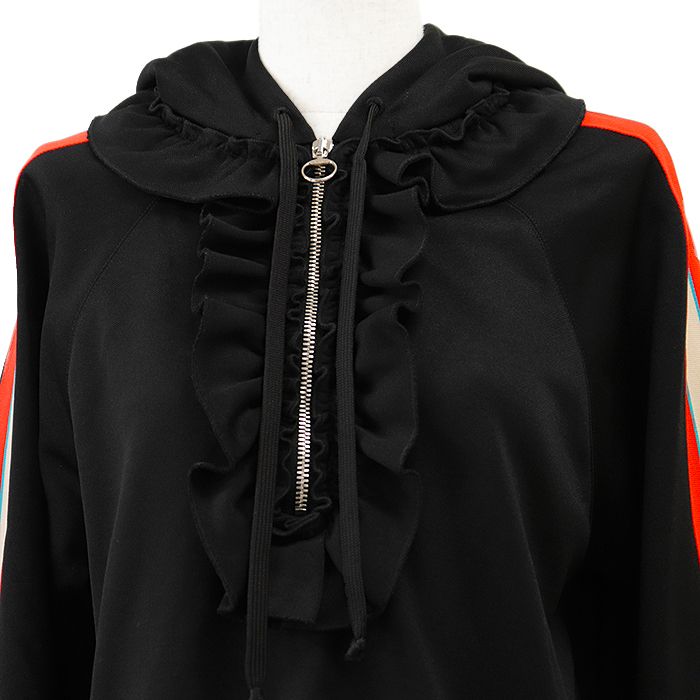 未使用】GUCCI グッチ テクニカルジャージーワンピース ロゴ サイド