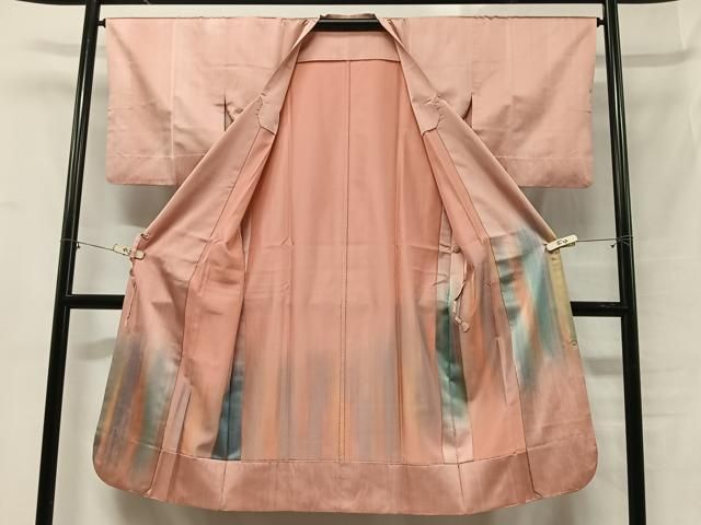 平和屋着物＃道行コート 単衣 霞文 暈し染め ロング丈 正絹 逸品