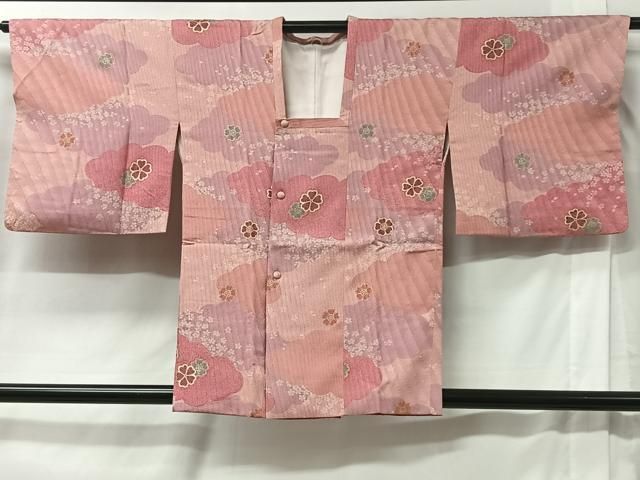 平和屋着物＃道行コート 舞花文 金彩 さが美扱い 正絹 逸品 CABB5531ua