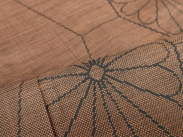 平和屋着物□本場大島紬 9マルキ 亀甲花文 証紙付き 正絹 逸品