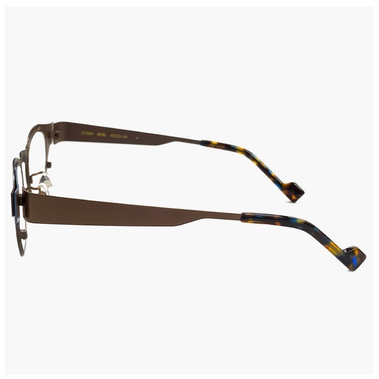  レディース 小ぶり メガネ cc 5024 BR|BL チープシック CHEAP CHIC 眼鏡 個性的 ウェリントン 型 軽量 軽い ステンレス フレーム 茶色 ブラウン ダミーレンズ発送 メガネ 小物