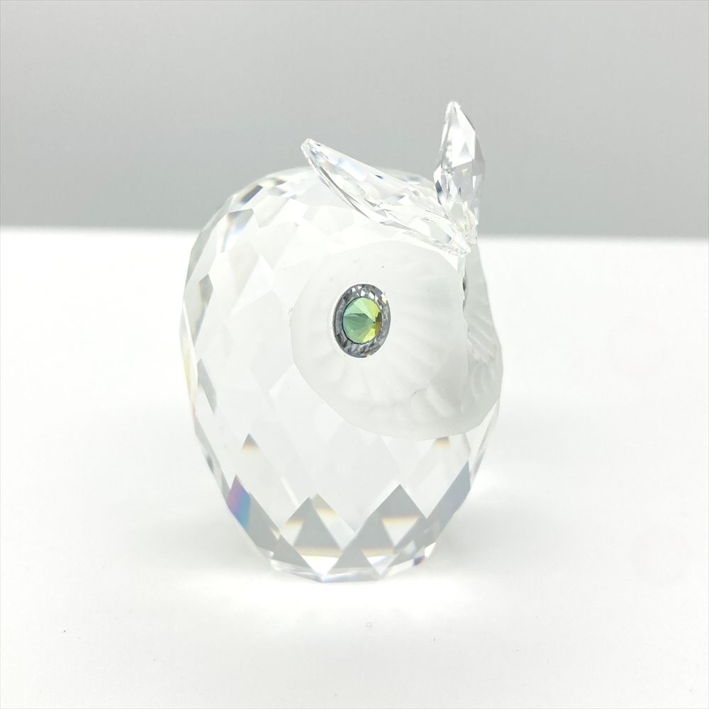 SWAROVSKI　置物 スワロフスキー SWAROVSKI フクロウ オブジェ 置物 7636 クリア【中古