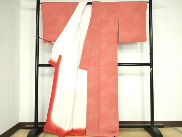 平和屋着物□江戸小紋 家内安全 長寿 反端付き 正絹 逸品 DAAZ3388ob