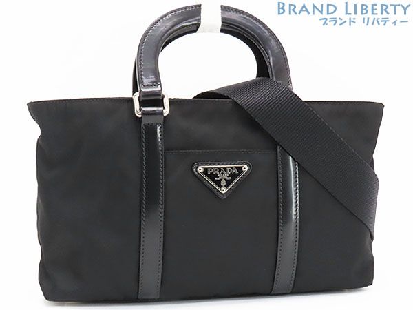 超美品】プラダ PRADA ナイロン 2WAY ミニ トートバッグ ハンドバッグ