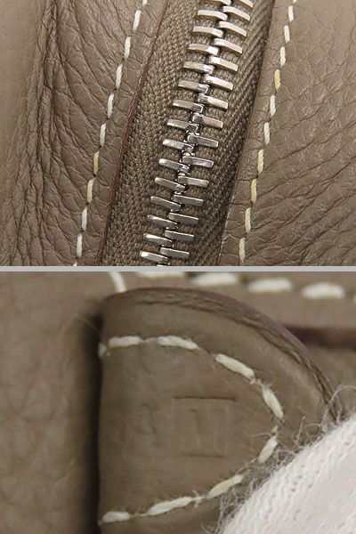  エルメス HERMES トゥルース ヴィクトリア PM ポーチ セカンドバッグ 小物入れ コスメケース 化粧ポーチ クラッチバッグ エトゥープ ベージュ シルバー金具 エトープ トリヨンクレマンス その他 小物