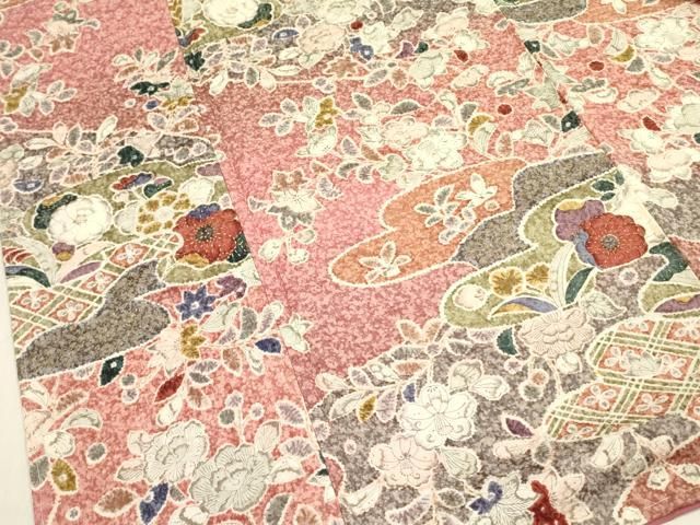 平和屋着物□上質な小紋 辻が花 金彩 正絹 逸品 未使用 DABA6707op