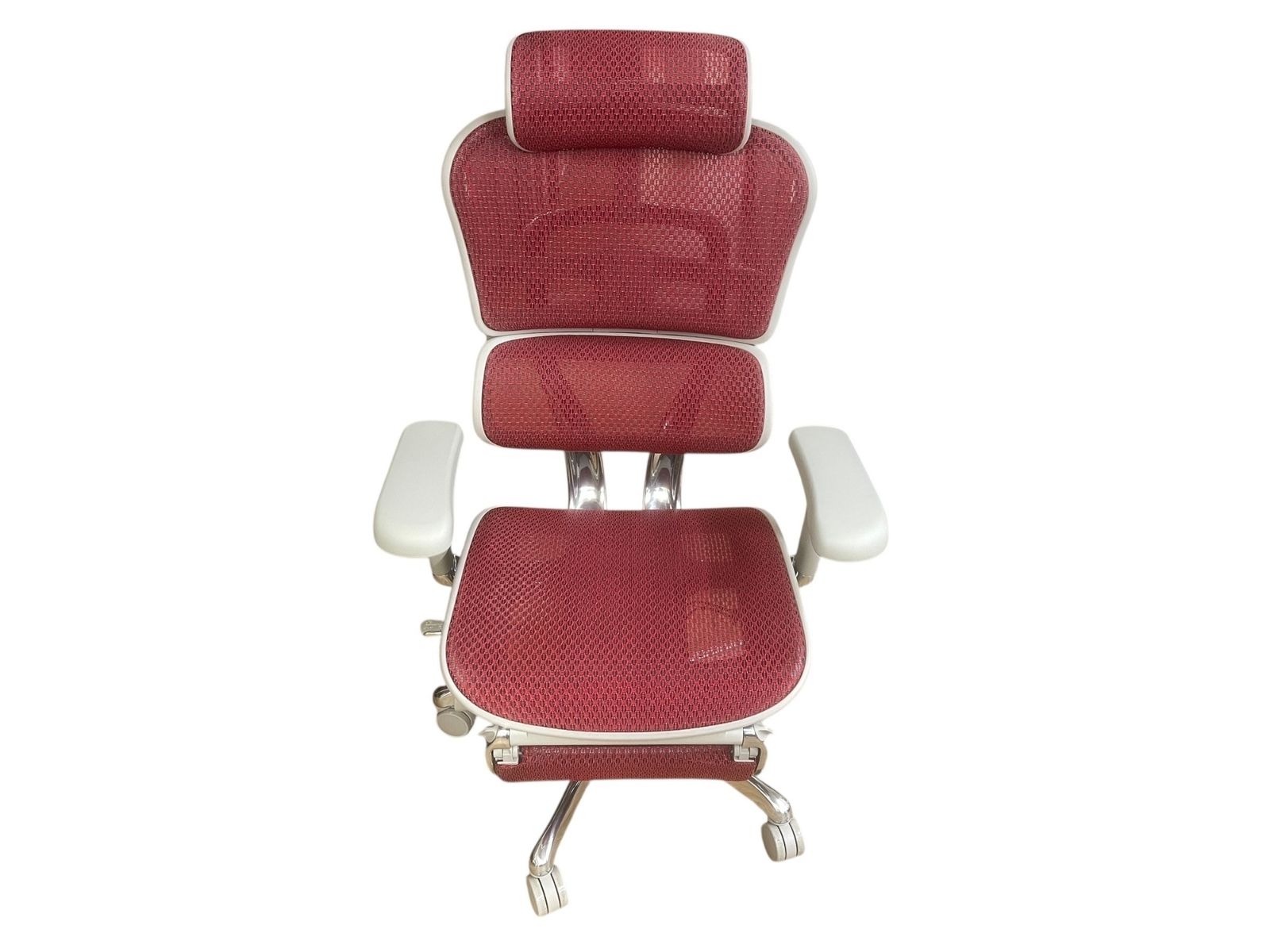 エルゴヒューマンプロオットマン2 Ergohuman Pro Ottoman 2 オフィスチェア メッシュ グレー レッド 人間工学設計 高機能チェア