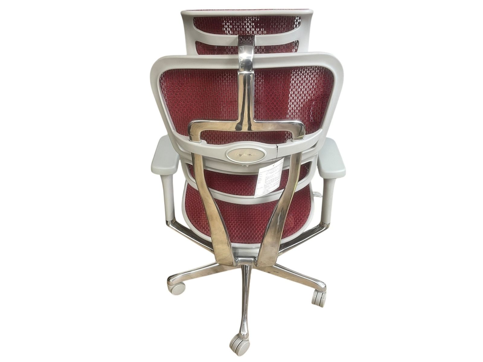  エルゴヒューマンプロオットマン2 Ergohuman Pro Ottoman2 オフィスチェア メッシュ グレー レッド 人間工学設計 高機能チェア リクライニング椅子 オフィスチェア ワークチェア 椅子 チェア