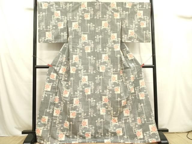 平和屋着物●上質な紬　草花文　ロング丈　正絹　逸品　AAAY1787np 平和屋着物□上質な紬 草花 ロング丈 正絹 逸品 DABA6711op - メルカリ