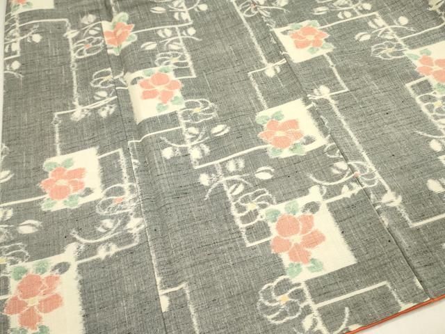 平和屋着物□上質な紬 草花 ロング丈 正絹 逸品 DABA6711op - メルカリ