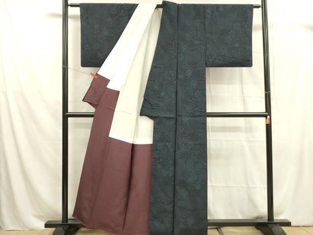 平和屋着物□結城紬 亀甲花文 正絹 逸品 DABA6713op - メルカリ