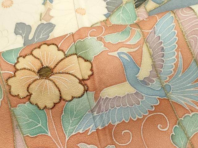 平和屋着物□中国三大刺繍 相良刺繍 豪華色留袖 作家物 駒刺繍 吉祥