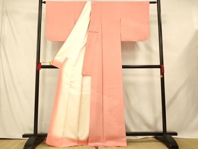 平和屋着物□伝統工芸士 関正三郎 江戸小紋 訪問着 雲取り花唐草文