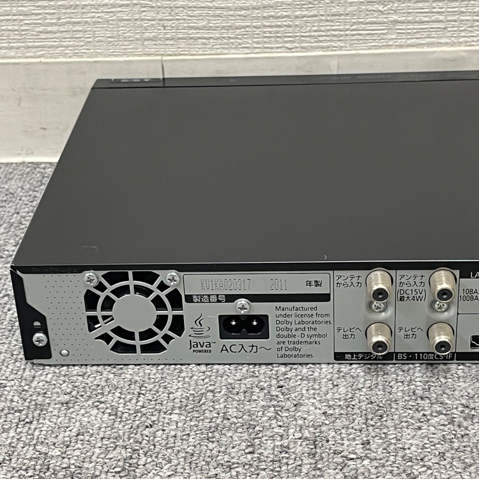 NPA】ジャンク 2011年製 Panasonic パナソニック ブルーレイレコーダー