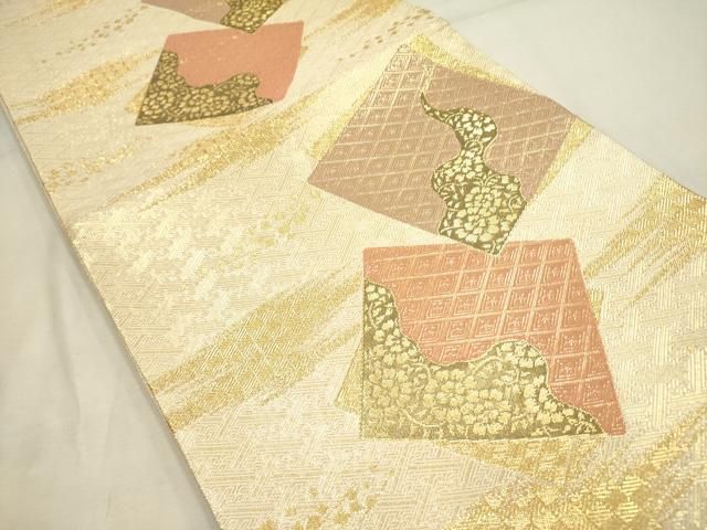 平和屋着物◎本綾佐賀錦 伝統工芸品産業功労者 岡野武一郎 六通柄袋帯