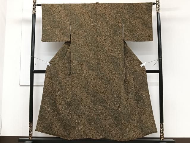 平和屋着物□上質な小紋 型染め 花唐草文 正絹 逸品 CABB8665xi - メルカリ