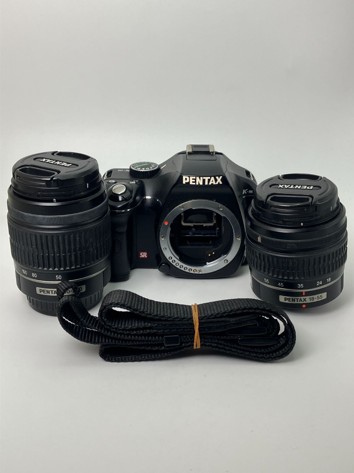 返品保証なし／動作未確認】PENTAX K-m ダブルズームレンズセット