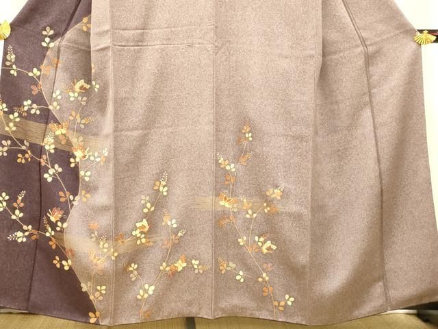 平和屋着物□訪問着 枝葉舞蝶文 金彩 正絹 逸品 AABE8755fw - メルカリ
