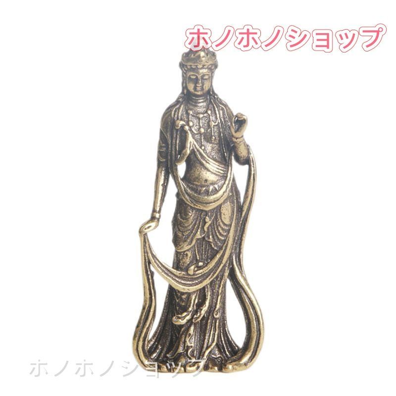 観音菩薩 銅製 仏像 置物 - メルカリ