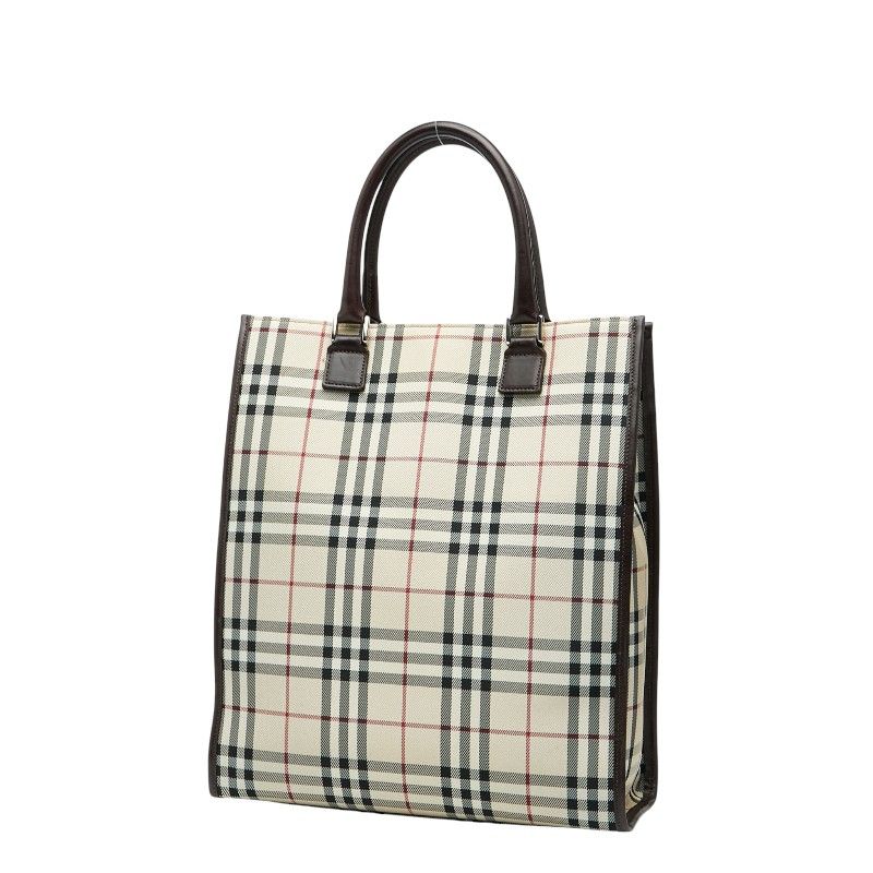 バーバリー ノバチェック トートバッグ ハンドバッグ ベージュ マルチ