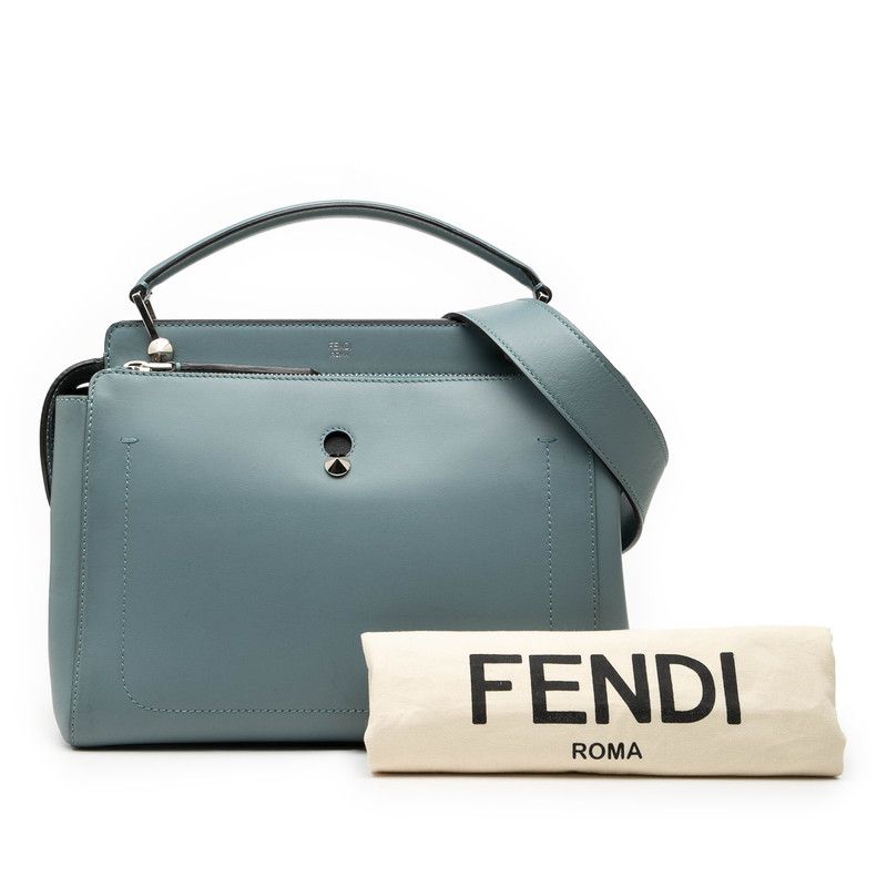 フェンディ ドットコム ハンドバッグ ショルダーバッグ 2WAY 8BN293 ブルー レザー レディース FENDI 【中古】 フェンディ ドットコム ハンドバッグ ショルダーバッグ 2WAY 8BN293
