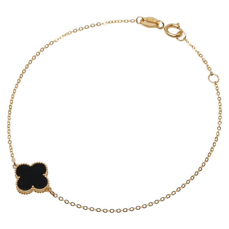 クローバーモチーフ K 18 YG イエローゴールド レディース 1-0246903