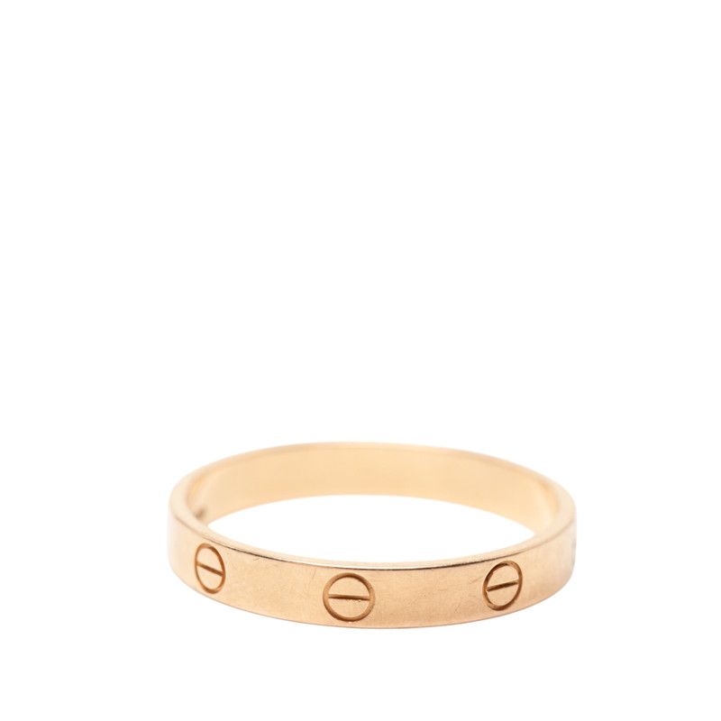 カルティエ ミニラブリング リング 指輪 66 K 18 PG ピンクゴールド メンズ CARTIER 1-0247109