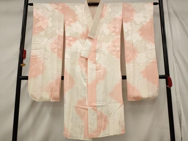 平和屋着物□振袖用長襦袢 袷 葵地紋 暈し染め 鈴乃屋扱い 正絹 逸品