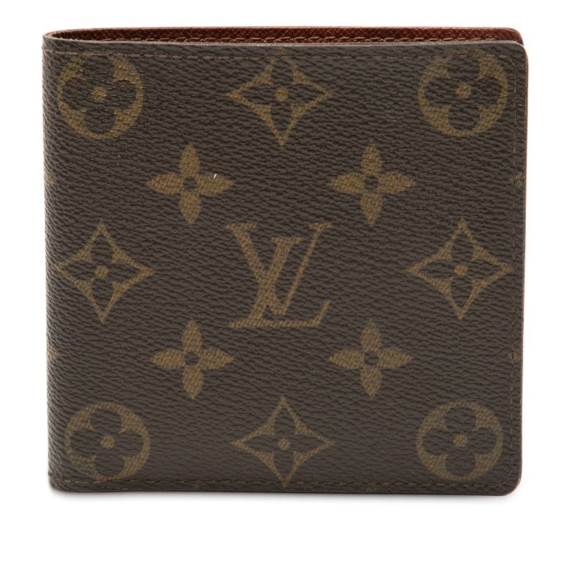 ルイ ヴィトン モノグラム ポルトフォイユ マルコ M 61675 ブラウン PVC レザー レディース LOUIS VUITTON 1-0247836