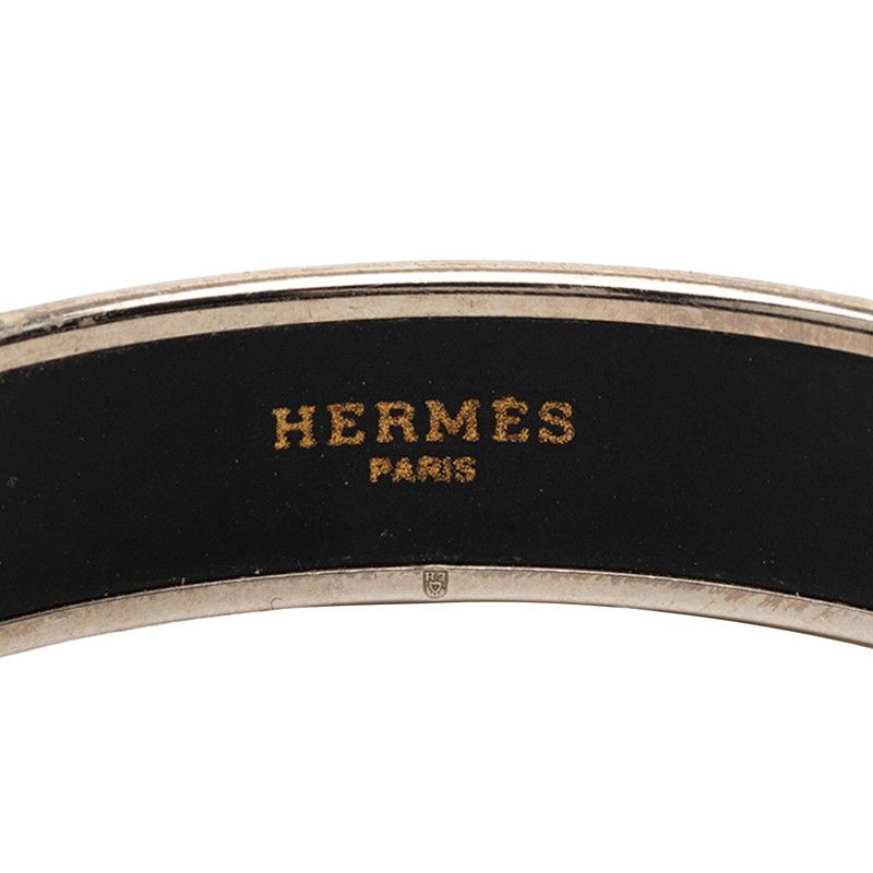 エルメス エマイユPM シルバー ブルー メタル レディース HERMES【1