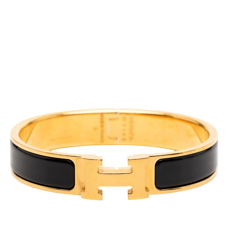 エルメス クリックH PM ゴールド ブラック メッキ レディース HERMES 1-0247904